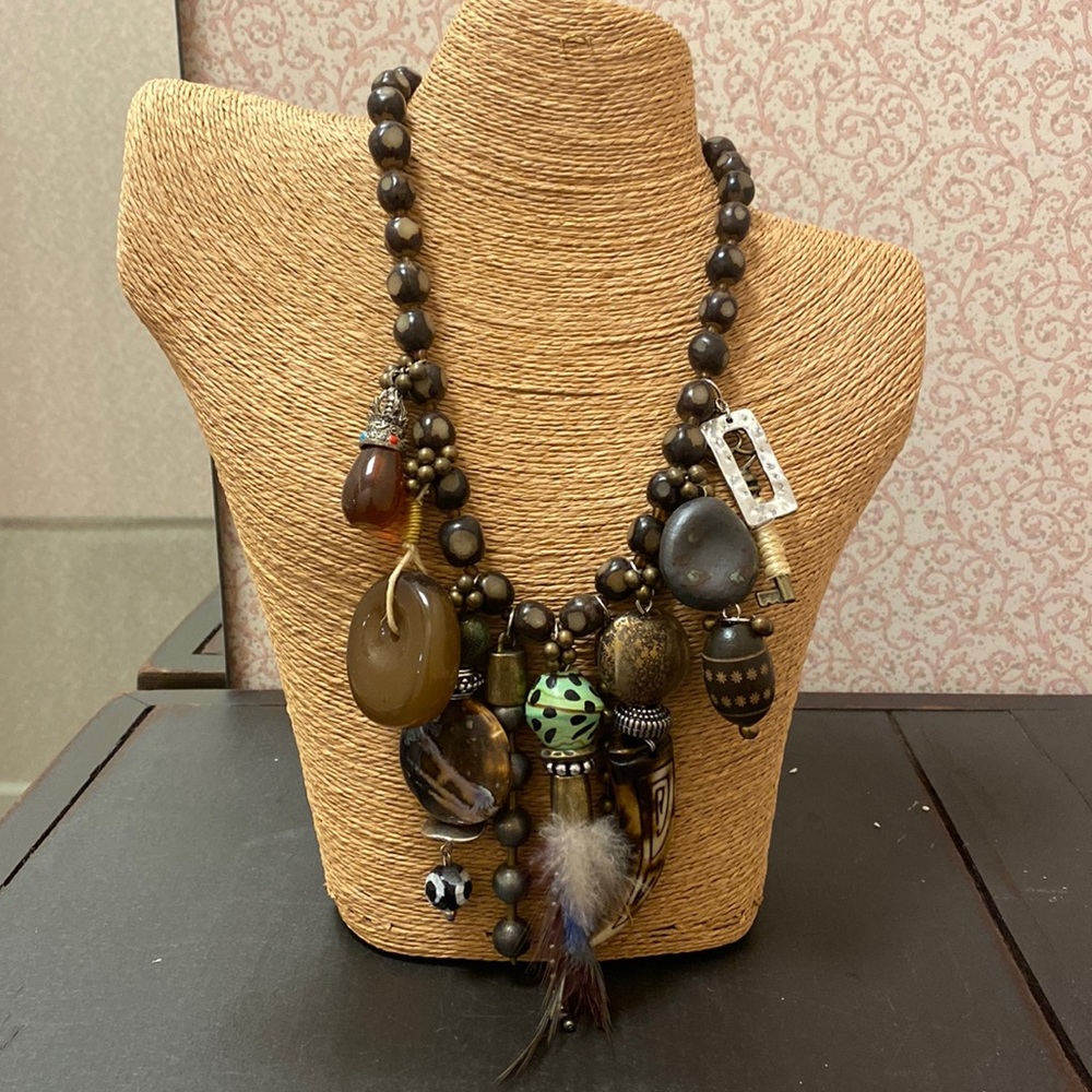 NEW Treska Bohemian Beaded Necklace